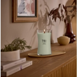WoodWick Matcha Zest świeca zapachowa z drewnianym knotem 609,5 g
